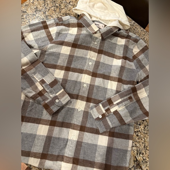 ▪️HOLLISTER Flannel Hoodie - Picture 1 of 6
